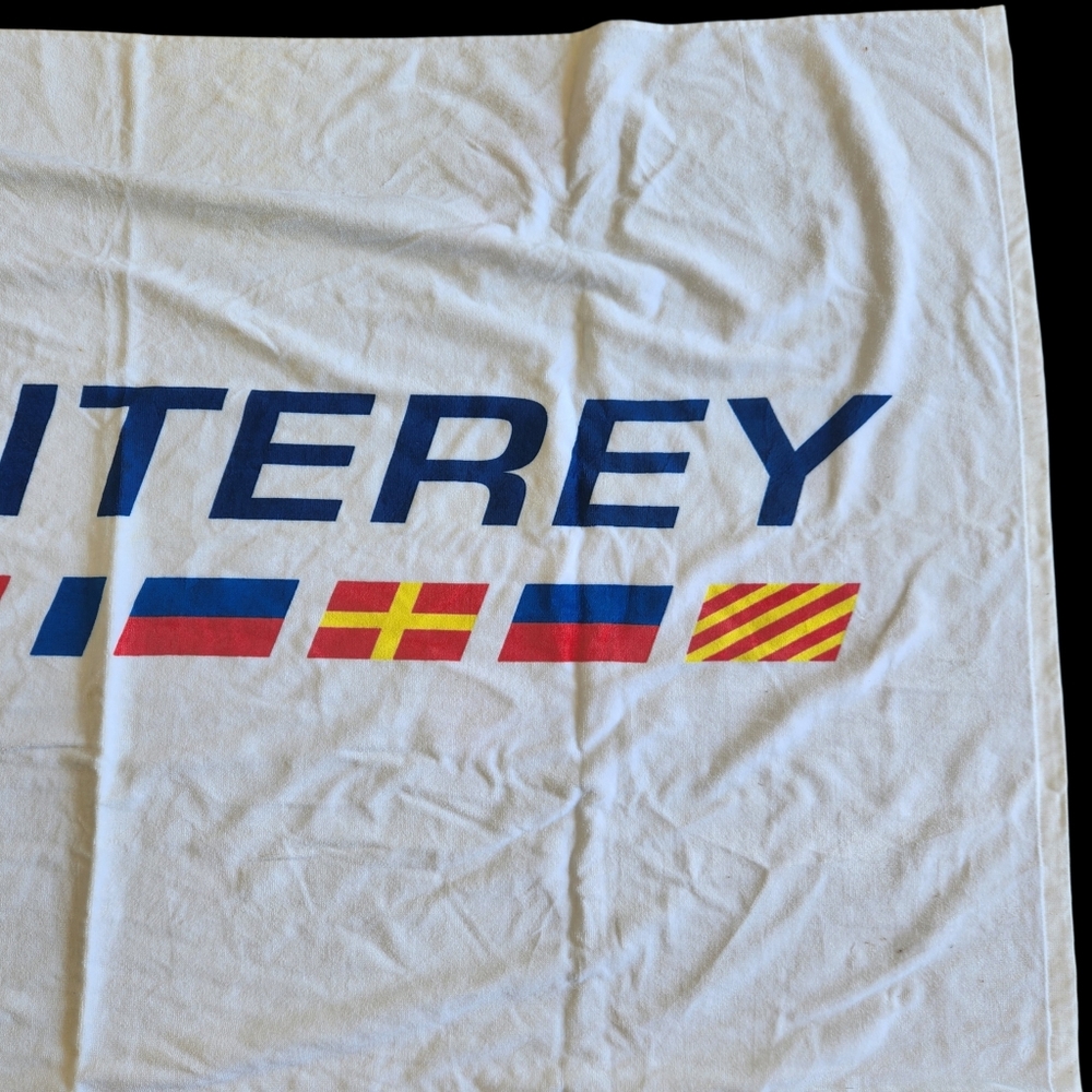 Monterey Boats Nautical Flags  Large Beach Towel Yachting Sport Boat 60"×36" - Picture 6 of 12